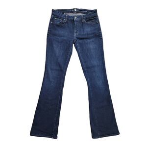 7 For All mankind women's KIMMIE bootcut Jeans 28x31 MADE IN USA dark wash